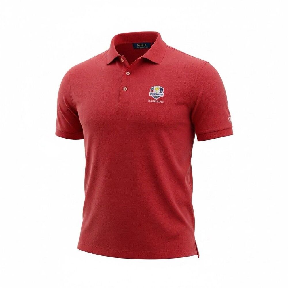 Polo Ralph Lauren Ryder Cup 2016 Hazeltine Golf Shirt Red Mens XL
